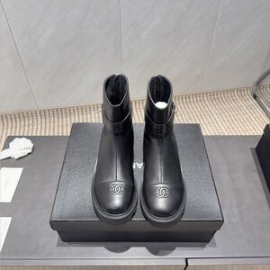 Chanel back boots